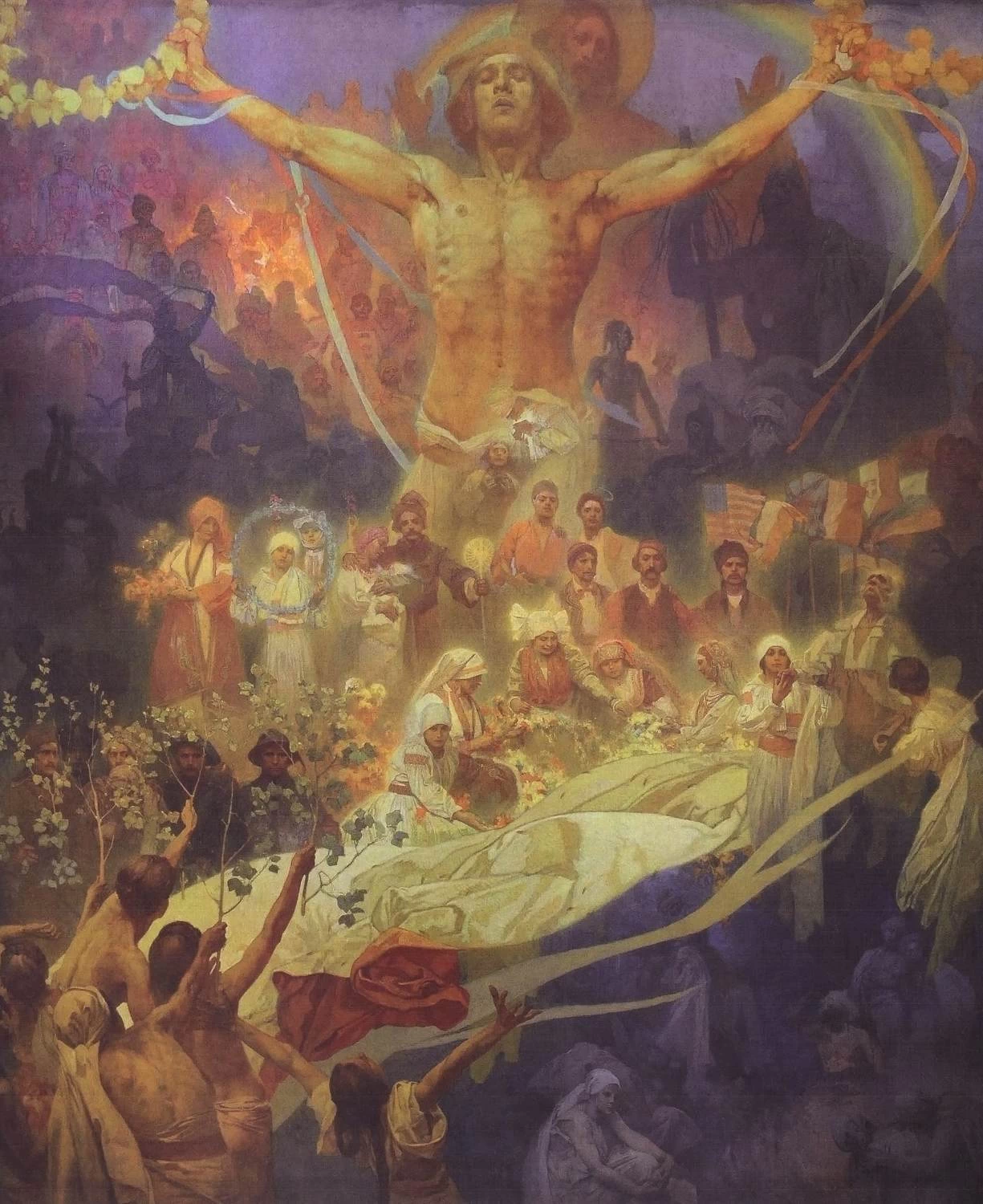 Alfons Mucha - Apoteosi della storia degli slavi
